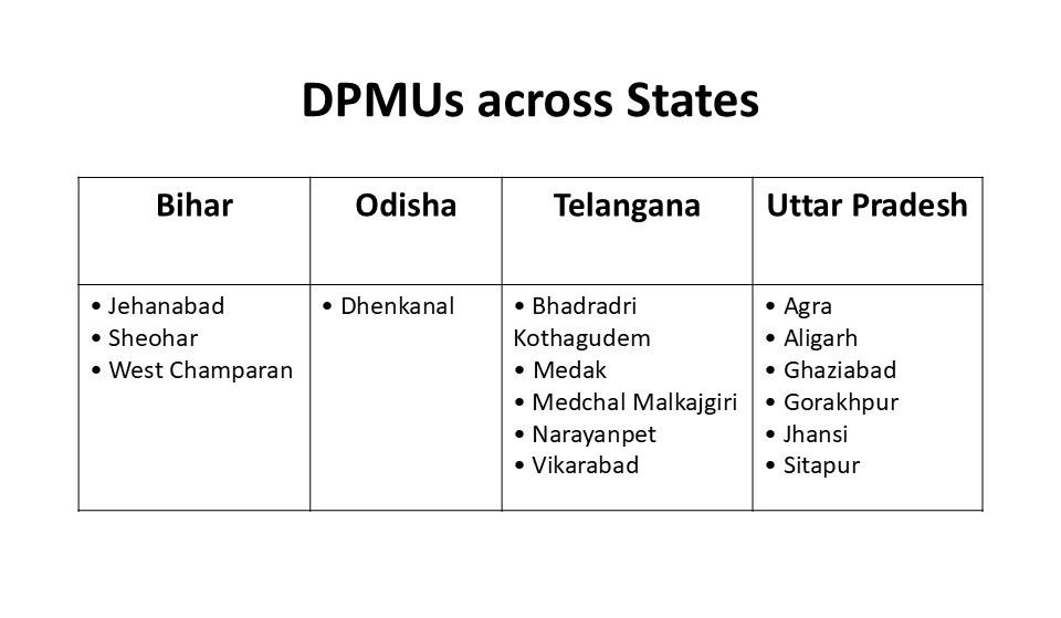 DPMU Vision and Mission